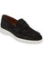 Siyah Hakiki Süet Deri Erkek Loafer - E24I1AY56785-A01 1
