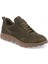 Yeşil Hakiki Nubuk Deri Erkek Sneaker - E24I1AY56904-G98 1