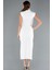 Halter Yaka Yırtmaçlı Midi Davet Elbisesi ABK2309 2