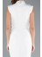 Halter Yaka Yırtmaçlı Midi Davet Elbisesi ABK2309 4