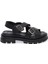 Siyah Hakiki Deri Kadın Sandalet - K24Y1SN67162-A23 3
