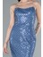 Straplez Boncuklu Midi Davet Elbisesi ABK2260 3