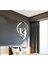 Siyah Modern Sarkıt LED Avize Ğünışığı Salon Mutfak Oda Hol Ledli Avize 1