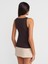 21048 Halter Yaka Top-Koyu Kahve 2