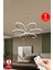 Orkide Medium 3 Renk Kumandalı LED Avize Gümüş Salon Avize Salon Avize Oturma Odası Avize 3
