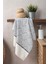 Geometrik Desenli Zemini Renkli Bambu El Havlusu - 50x90 cm - İndigo 1