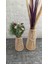 Halatlı Dekoratif Bambu Vazo Ikili Set (25 cm - 38 Cm) 3