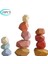 K-Bagged 11PCS Tarzı Çocuklar Ahşap Renkli Taş Denge Oluşturma Blokları Eğitici Oyuncak Yaratıcı Nordic Tarzı Yığma Oyunu Gökkuşağı Ahşap Oyuncak Hediye (Yurt Dışından) 2