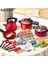 Çocuk Simülasyonu Yüksek Detaylı Kırmızı Pişirme Mutfak Eşyaları, Ev Okulu Kullanımı Chef Pretend Play Seti 3 4 5 6 Yıllık Tolor: 23 Pcs (Yurt Dışından) 1