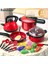Çocuk Simülasyonu Yüksek Detaylı Kırmızı Pişirme Mutfak Eşyaları, Ev Okulu Kullanımı Chef Pretend Play Seti 3 4 5 6 Yıllık Tolor: 23 Pcs (Yurt Dışından) 1