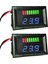 2x 12V Kapasite Göstergesi Şarj Seviyesi LED Test Cihazı Mavi Voltmetre (Yurt Dışından) 2