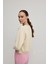 Kadın Vanilya Renk Basic Sweatshirt 5