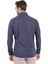 Lacivert Armürlü Slim Fit Gömlek | Agustini 3