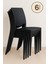 6 Adet Rattan Antrasit Sandalye 1