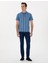 Erkek Mavi Regular Fit Polo Yaka Tişört 50310158-VR036 4