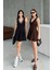 Kahve Zr Model Volanlı Mini Elbise 1