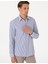 Erkek Mavi Slim Fit Çizgili Uzun Kollu Gömlek 50307142-VR036 3