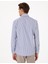 Erkek Mavi Slim Fit Çizgili Uzun Kollu Gömlek 50307142-VR036 5