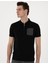 Erkek Siyah Slim Fit Polo Yaka Tişört 50307929-VR046 3