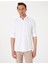 Erkek Beyaz Oxford Slim Fit Kolay Ütülenebilir Gömlek 50306996-VR013 1