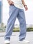 Erkek Casual Baggy Denim Jean Kot Pantolon 5