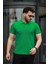Erkek Kıvrılmaz Polo Yaka Cepsiz Slim Fit Dar Kesim T-Shirt 1