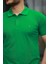 Erkek Kıvrılmaz Polo Yaka Cepsiz Slim Fit Dar Kesim T-Shirt 2
