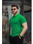 Erkek Kıvrılmaz Polo Yaka Cepsiz Slim Fit Dar Kesim T-Shirt 3