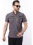 Erkek Kısa Kollu Slim Fit Yazlık Çift Çizgili Gömlek 1