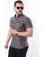 Erkek Kısa Kollu Slim Fit Yazlık Çift Çizgili Gömlek 3