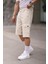 Erkek Slim Fit Kargo Cepli Kapri Şort 3