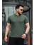 Erkek Kıvrılmaz Polo Yaka Cepsiz Slim Fit Dar Kesim T-Shirt 1