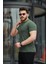 Erkek Kıvrılmaz Polo Yaka Cepsiz Slim Fit Dar Kesim T-Shirt 3