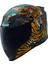 Airflite Edo Mıps Kapalı Motosiklet Kaskı Siyah Mavi Gri Turuncu 1