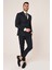 Lacivert Beyaz Çizgili,kruvaze Takım Elbise Slim Fit Italyan Stil | Agustini 3