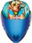 Airflite Pleasure Dome 4 Kapalı Motosiklet Kaskı Mavi Beyaz Kırmızı 3
