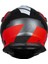 J34 Pro Outer Space Kapalı Motosiklet Kaskı Siyah Kırmızı Beyaz 4