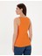Kadın Turuncu Ex. Slim Fit Tişört 50306947-VR051 5