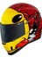 Airform Brozak Mıps Kapalı Motosiklet Kaskı Kırmızı Sarı 1