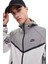 Tech Windrunner Woven Full Zip Loose Fit Jacket Erkek Bol Kesim Paraşüt Kumaş Kapüşonlu Ceket Gri 1