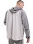Tech Windrunner Woven Full Zip Loose Fit Jacket Erkek Bol Kesim Paraşüt Kumaş Kapüşonlu Ceket Gri 2
