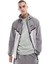 Tech Windrunner Woven Full Zip Loose Fit Jacket Erkek Bol Kesim Paraşüt Kumaş Kapüşonlu Ceket Gri 3