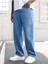 Erkek Casual Baggy Denim Jean Kot Pantolon 3