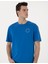 Erkek İndigo Comfort Fit Bisiklet Yaka Tişört 50310076-VR028 3
