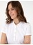 Kadın Beyaz Regular Fit Pamuklu Polo Yaka Basic Tişört 50305776-VR013 2