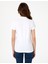 Kadın Beyaz Regular Fit Pamuklu Polo Yaka Basic Tişört 50305776-VR013 5