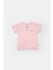 Kız Bebek Pamuklu Ribana Düğmeli T-Shirt ve Şort Takım 2