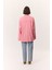 Yıkama Efektli Uzun Kollu Tshırt Pembe 5