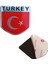 Türk Bayrağı Turkey Yazılı Etiket Metal Sticker 5cm 2