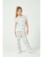 Kız Çocuk Tavşan Desenli Pijama Takımı 2